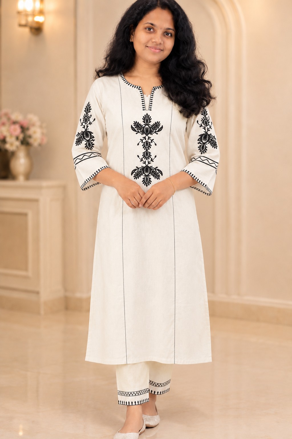 Women Cotton Kurthi Pant set