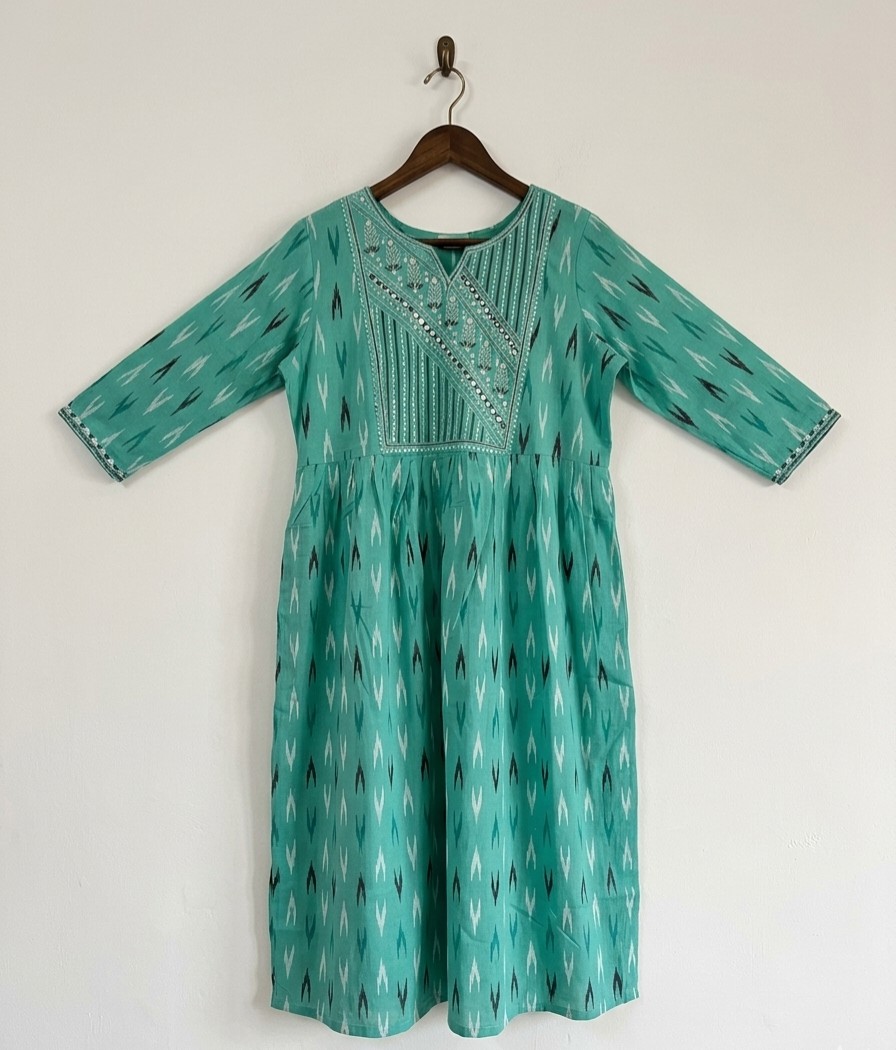 Anarkali - Green Color