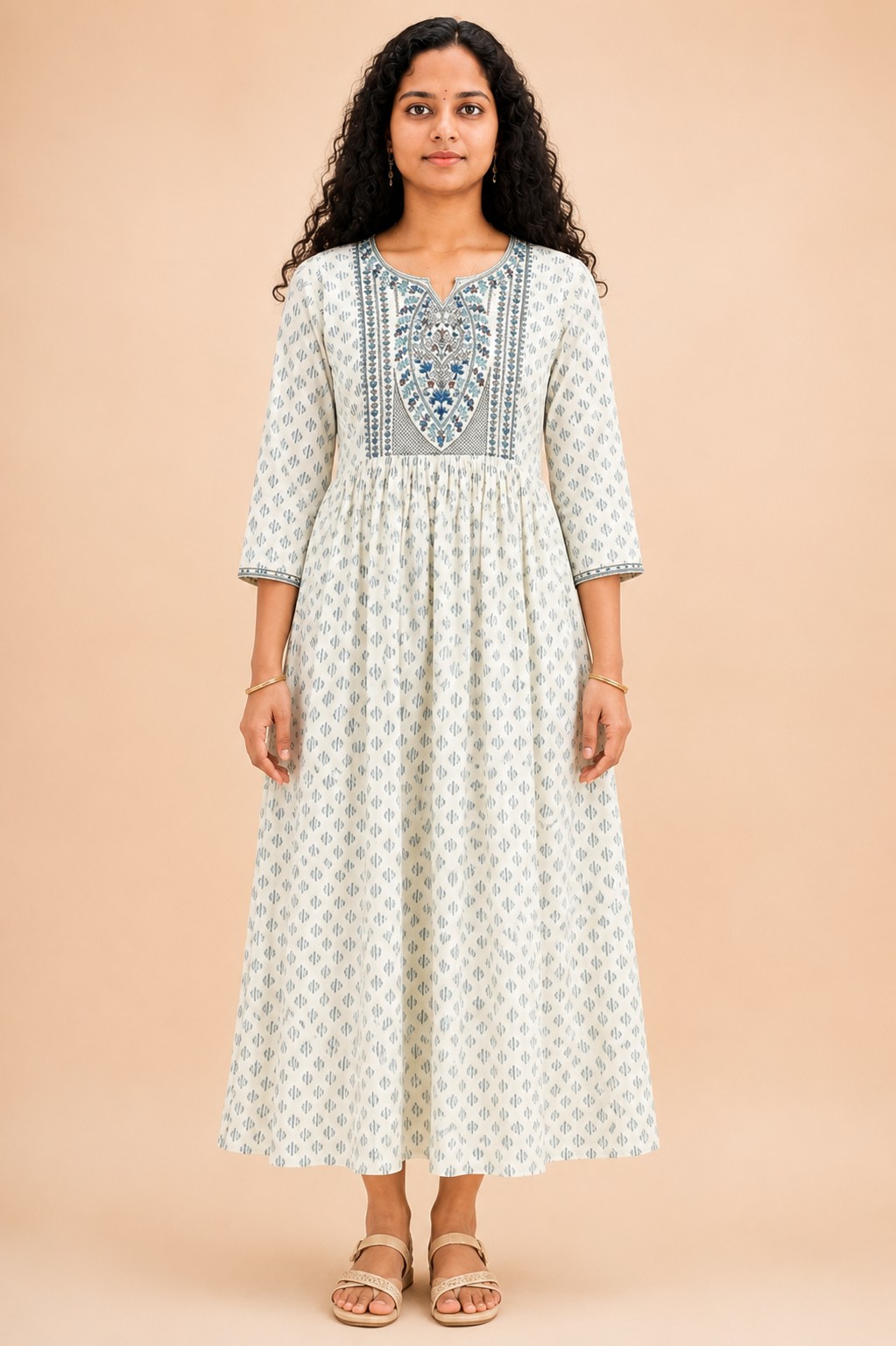 Anarkali - White