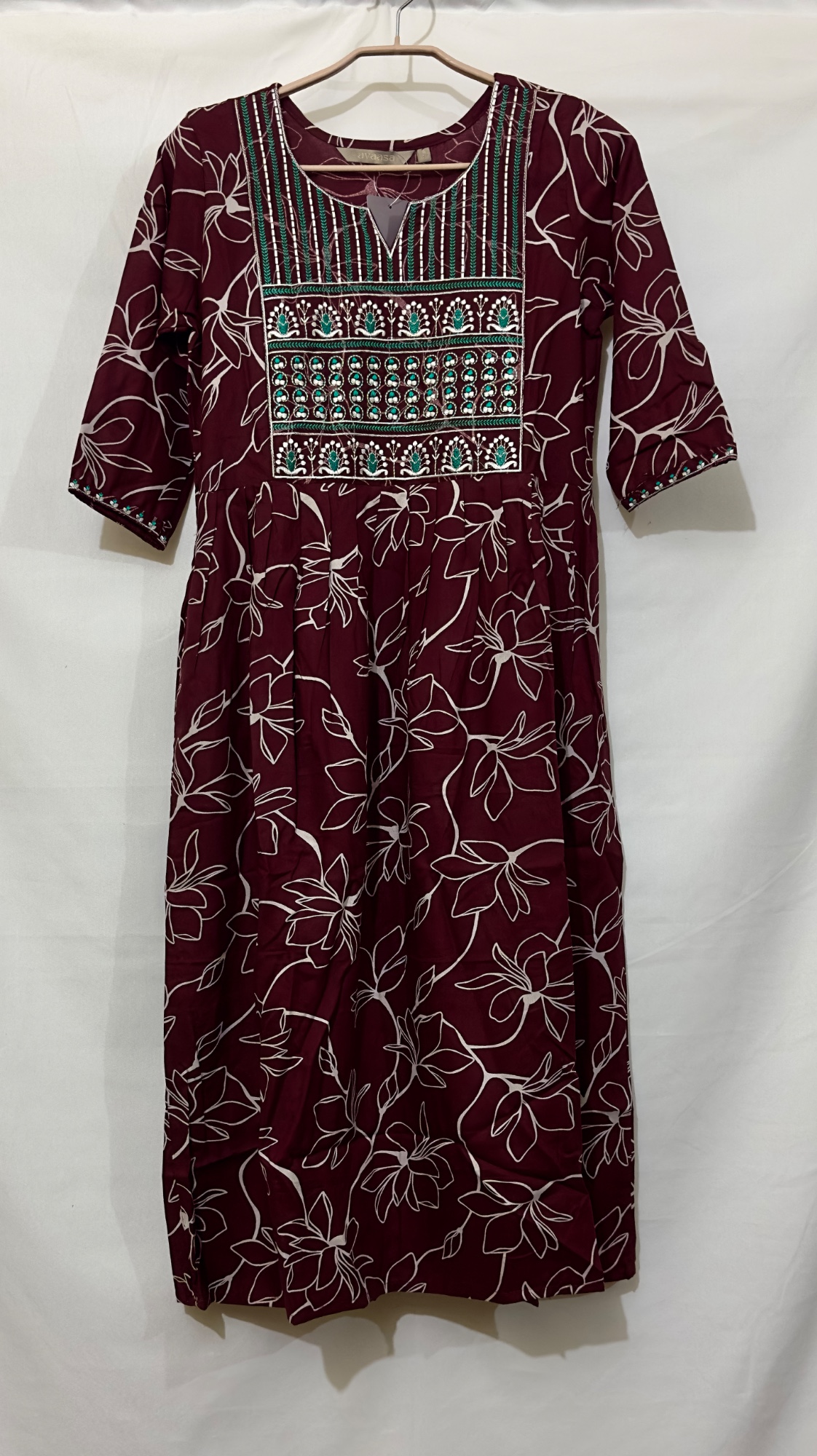 Anarkali - Maroon Color