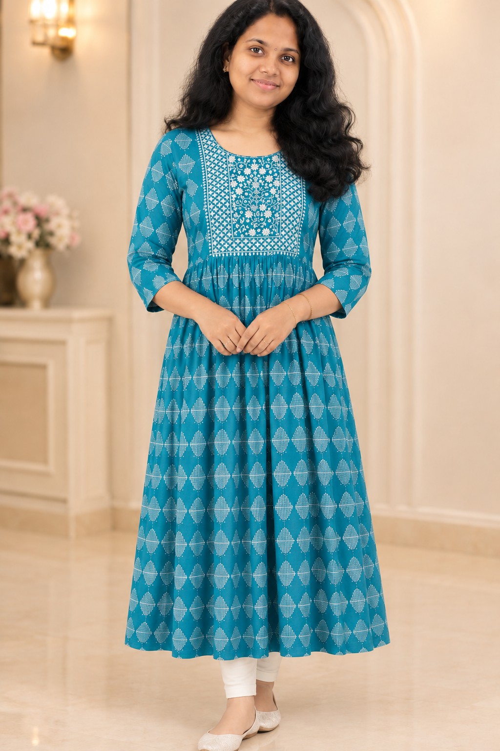 Anarkali - Blue Color
