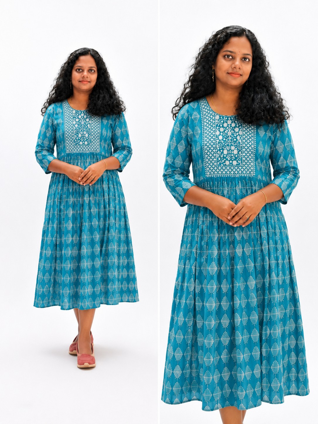 Anarkali - Blue Color
