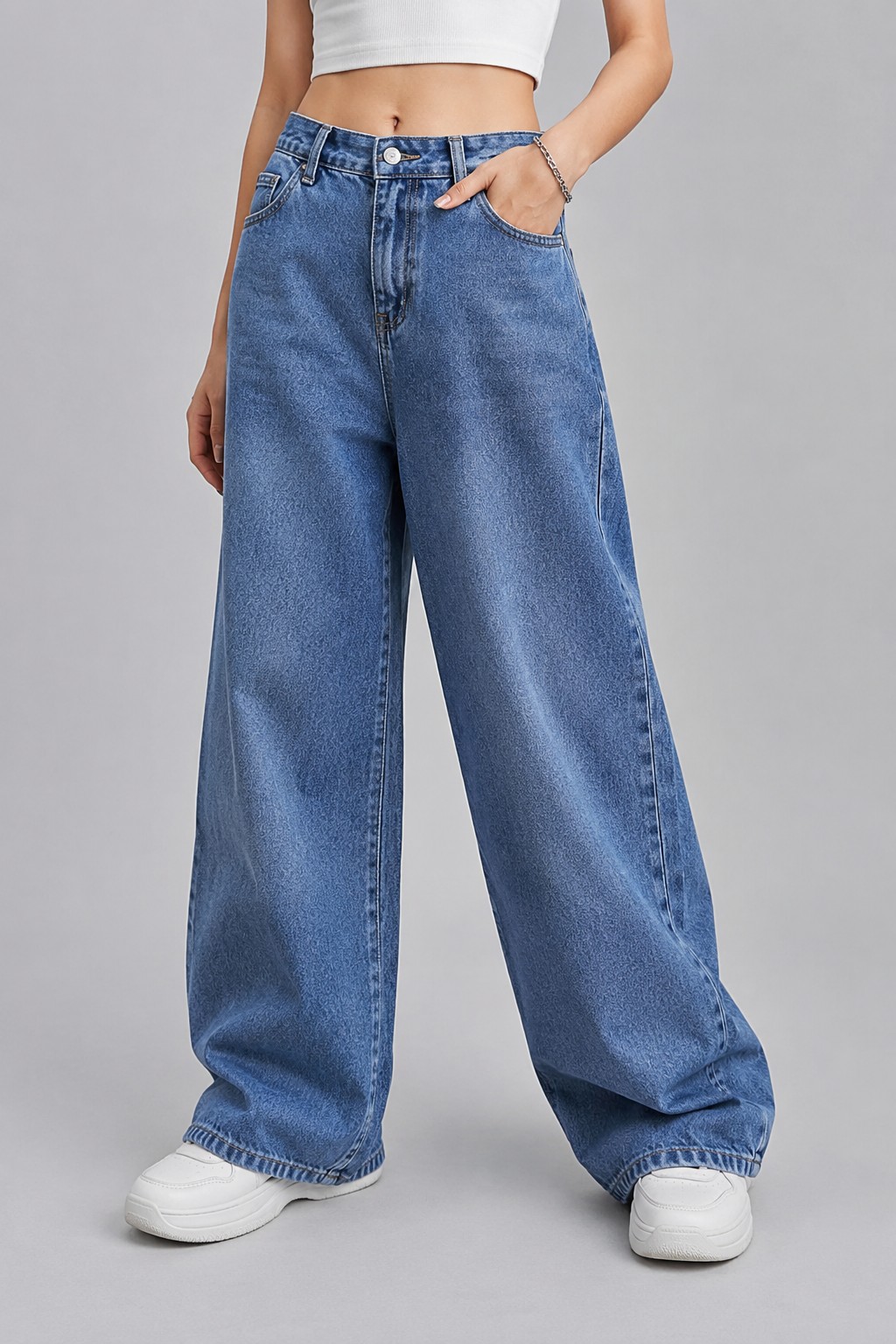 Jean baggy pants - Blue