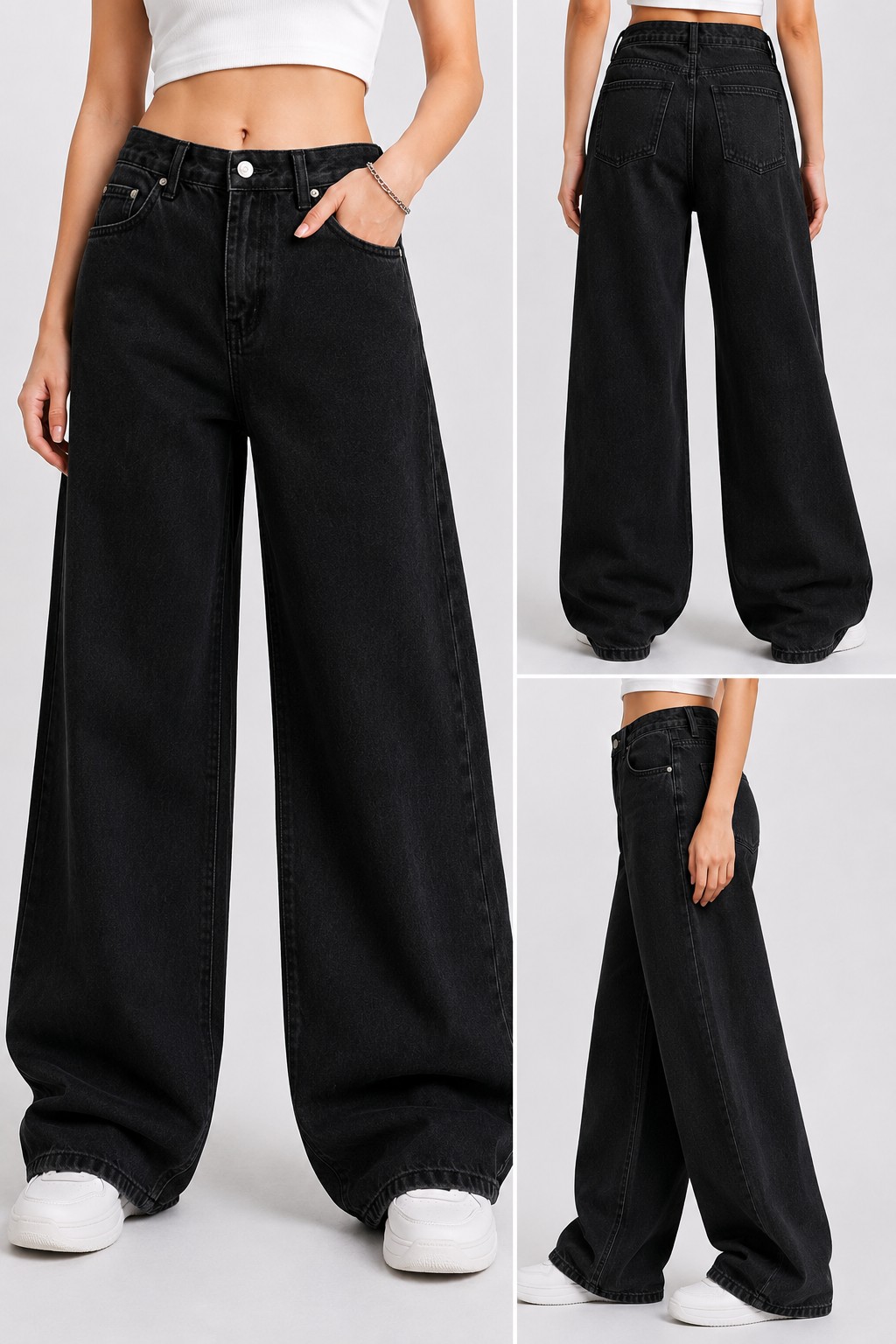 Jean baggy pants - Black